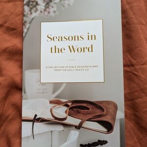 Seasons in the Word Paperback with Brown Leather Cover Accent